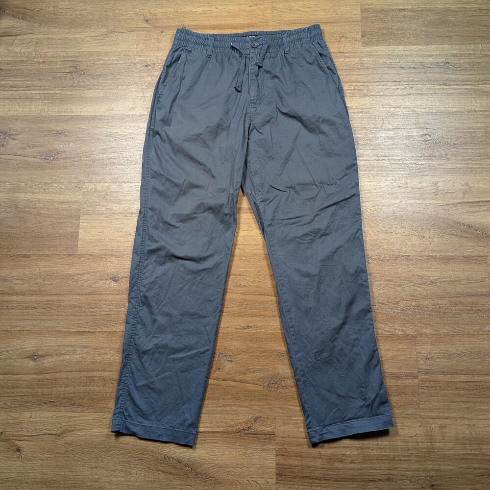 Line of Trade Off Duty Pants Men Medium 32x30 Gray Stretch Drawstring Casual